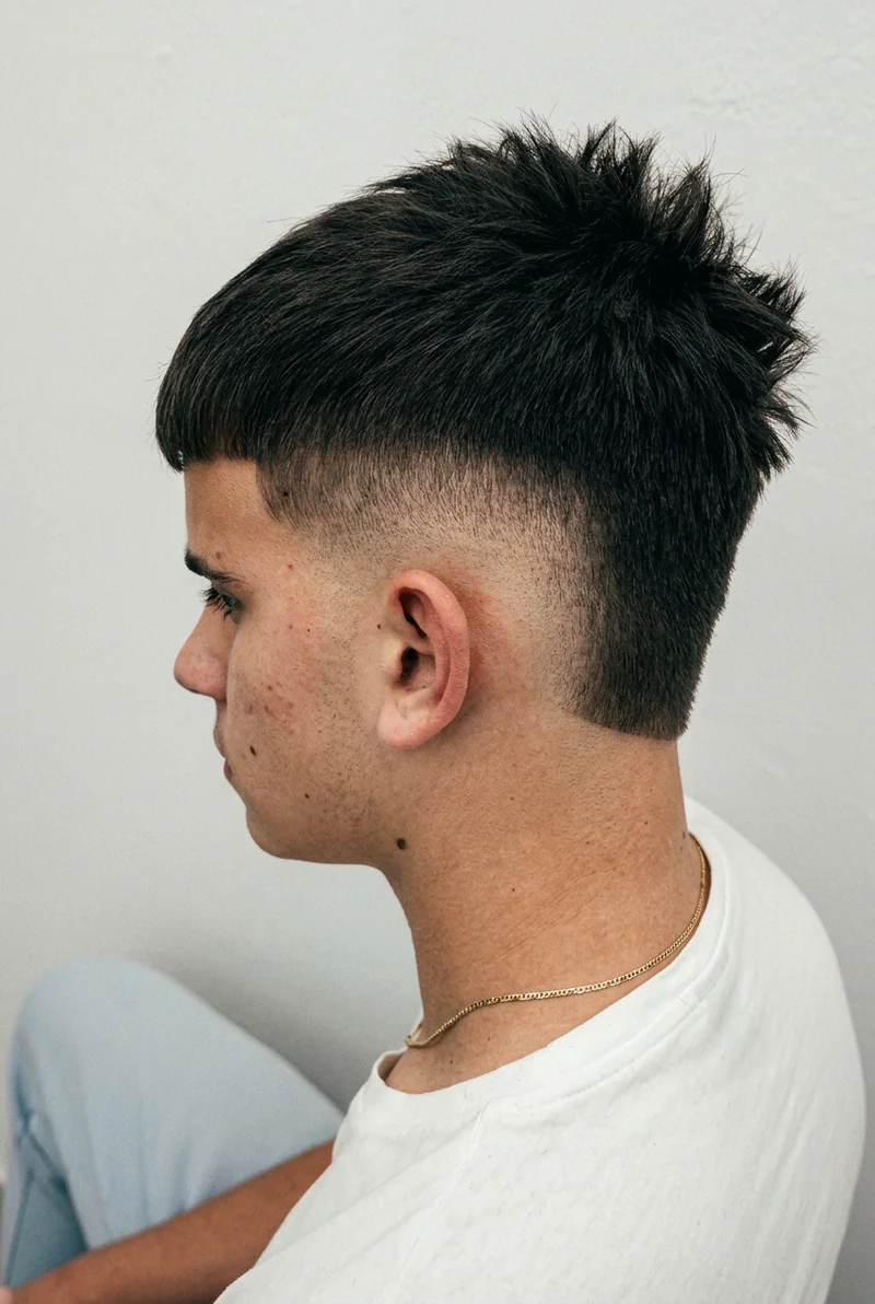 Textured crop / mid fade