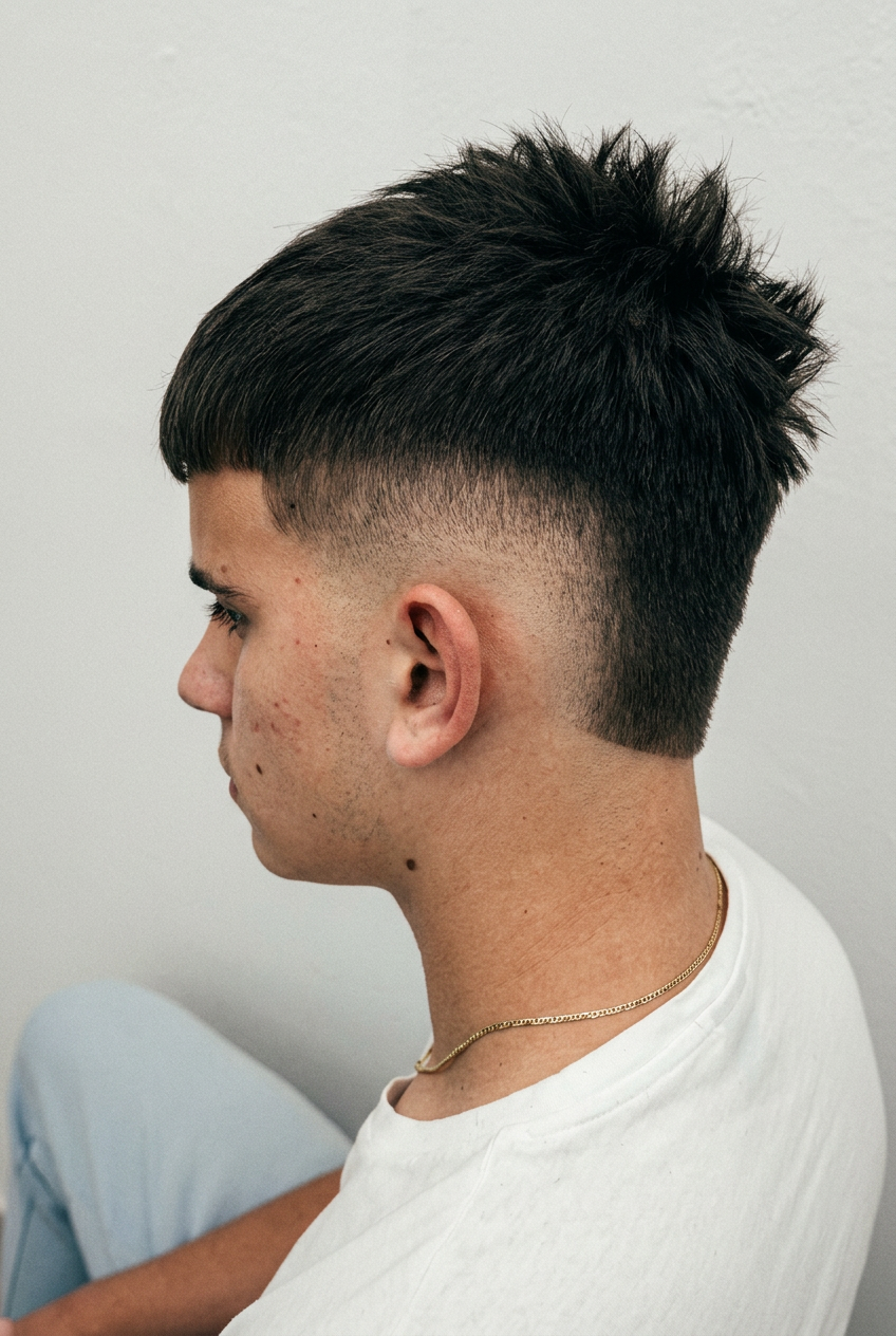 Textured crop / mid fade